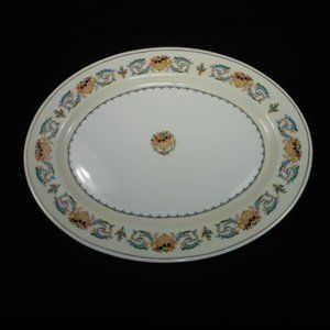 rare beautiful large bone china  oval serving platter. Aynsley UK Banquet